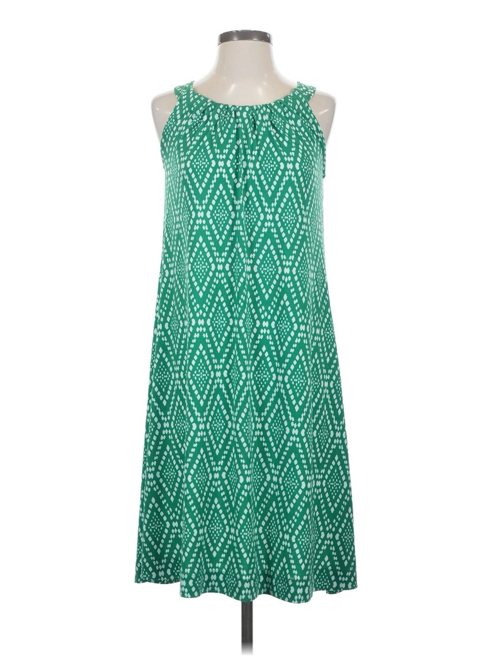 Banana Republic Green Printed Maxi Shift Dress